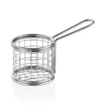 Servier- und Frittierkorb, Ø 8,5 cm, Höhe 8 cm, Chromnickelstahl - 4030085 - 4030085