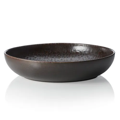 Schale ROCKZZERO, Ø 33 cm, 3 ltr, metallic brown, Steinzeug - 452003033 - 452003033