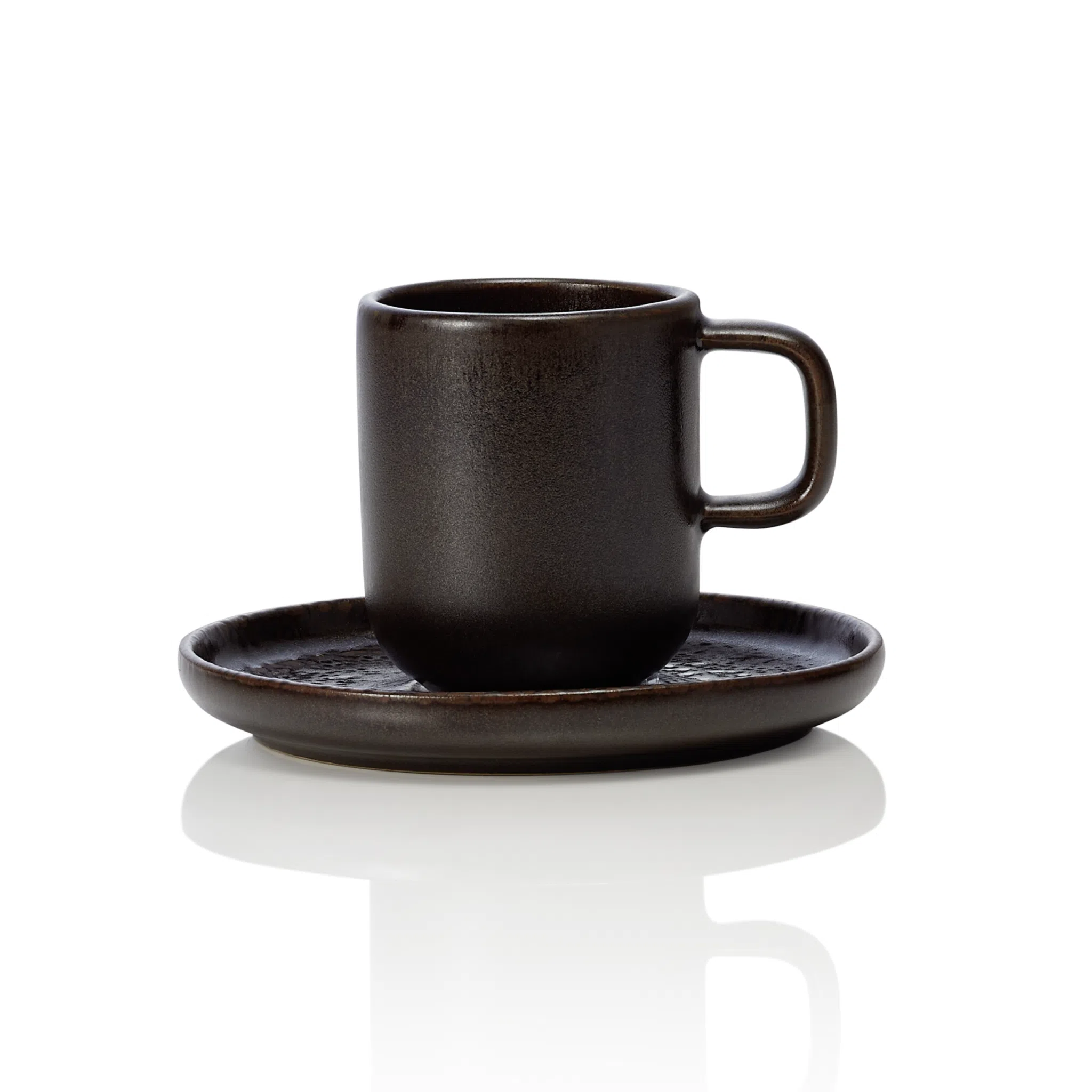 Espresso- und Untertasse Set ROCKZZERO, 90 ml, metallic brown, Set á 6 Stück, Steinzeug - 452004009 - 452004009 Espresso- und Untertasse Set ROCKZZERO, 90 ml, metallic brown, Set á 6 Stück, Steinzeug - 452004009 - 452004009