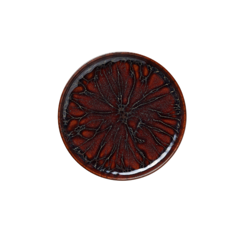 Teller Set ROCKZZERO, flach, Ø 17,5 cm, amazonas, Set á 6 Stück, Steinzeug - 452101017 - 452101017
