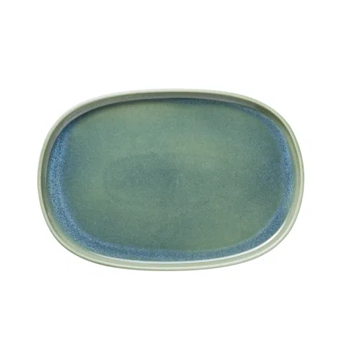 Platte Set ROCKZZERO, 33 x 23 cm, myrtle green, Set á 4 Stück, Steinzeug - 452302033 - 452302033