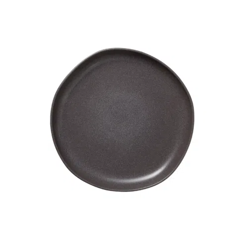 Teller Set ROCKZZERO, flach, Ø 22 cm, stone grey, Set á 6 Stück, Steinzeug - 462201022 - 462201022