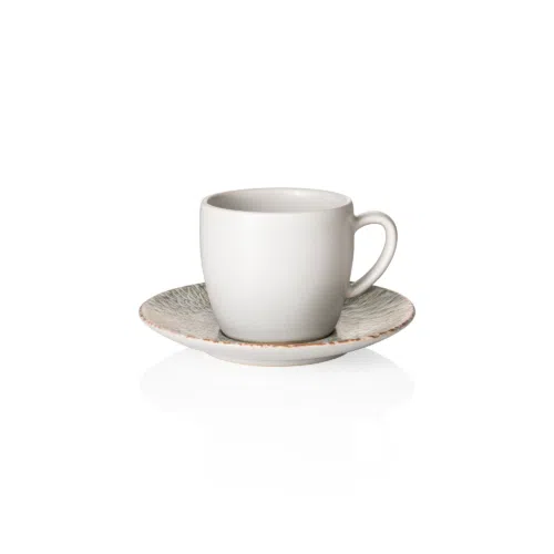 Ober- und Untertasse Set ROCKZZERO, 220 ml, iris, Set á 6 Stück, Steinzeug - 472605022 - 472605022