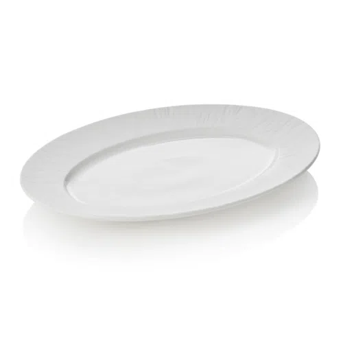 Platte Set MAYA SHIRO, 33 x 24,5 x 2,5 cm, weiß, Set á 2 Stück, Porzellan - 4850333 - 4850333