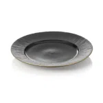 Teller Set MAYA KURO, flach, Ø 27 cm, schwarz, Set á 2 Stück, Porzellan - 4851027 - 4851027