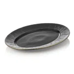 Platte Set MAYA KURO, 33 x 24,5 cm, schwarz, Set á 2 Stück, Porzellan - 4851333 - 4851333