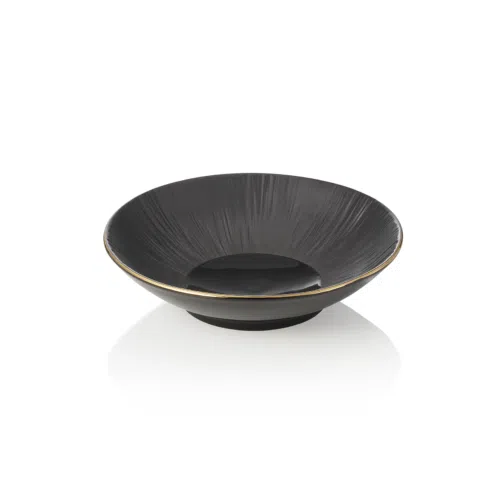 Schale Set MAYA KURO, tief, Ø 19 cm, 0,5 ltr, schwarz, Set á 4 Stück, Porzellan - 4851519 - 4851519