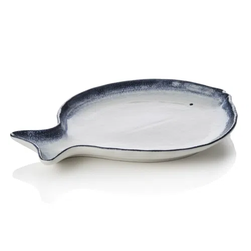 Fischteller Set, 35 x 26 x 3 cm, Set á 3 Stück, Porzellan - 4852035 - 4852035
