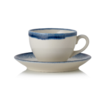 Ober- und Untertasse Set VIDA MARINA, 220 ml, marina, Set á 6 Stück, Porzellan - 4882825 - 4882825
