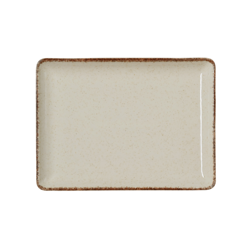 Teller Set SMILLA SAND, flach, 23 x 17 cm, sand, Set á 6 Stück, Porzellan - 4887223 - 4887223