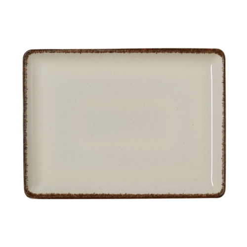 Teller Set SMILLA SAND, flach, 27 x 20 cm, sand, Set á 6 Stück, Porzellan - 4887227 - 4887227