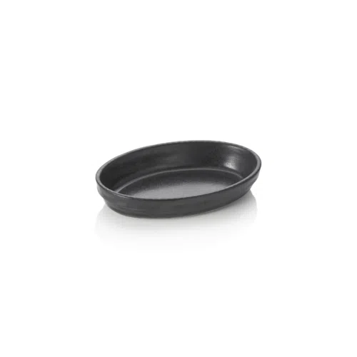 Backform, 24 x 15 x 4,5 cm, schwarz, Porzellan - 4890024 - 4890024