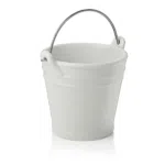 Tischrestebehälter, 450 ml, Ø 10,5 cm, Porzellan, Edelstahl - 4914010 - 4914010