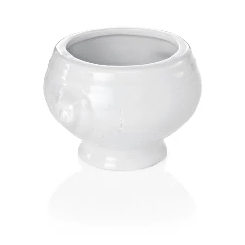 Mini Löwenkopfterrine Set, 100 ml, Ø 8 cm, Set á 12 Stück, Porzellan - 4916010 - 4916010