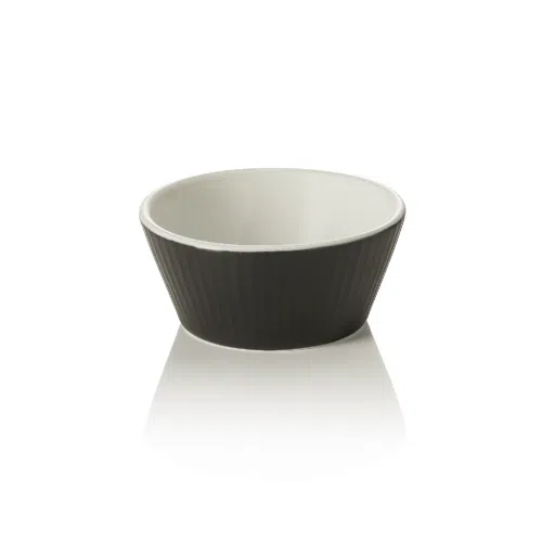 Ragout Fin Set, Ø 7 cm, 100 ml, schwarz, Set á 6 Stück, Porzellan - 4917071 - 4917071