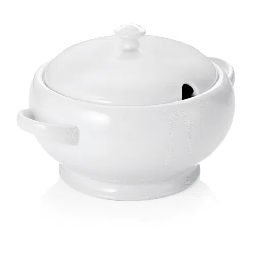 Terrine mit Deckel, 2,5 ltr, Ø 22 cm, Porzellan - 4979251 - 4979251