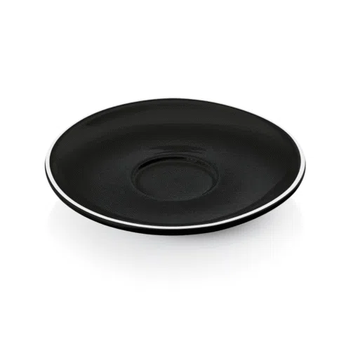 Espresso Untertasse Set ITALIA BLACK, für 4998 009, Set á 6 Stück, Porzellan - 4998001 - 4998001