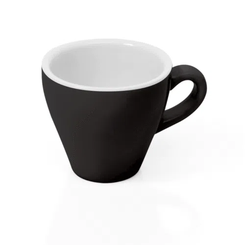 Espresso Obertasse Set ITALIA BLACK, 90 ml, Ø 6,5 cm, Set á 6 Stück, Porzellan - 4998009 - 4998009