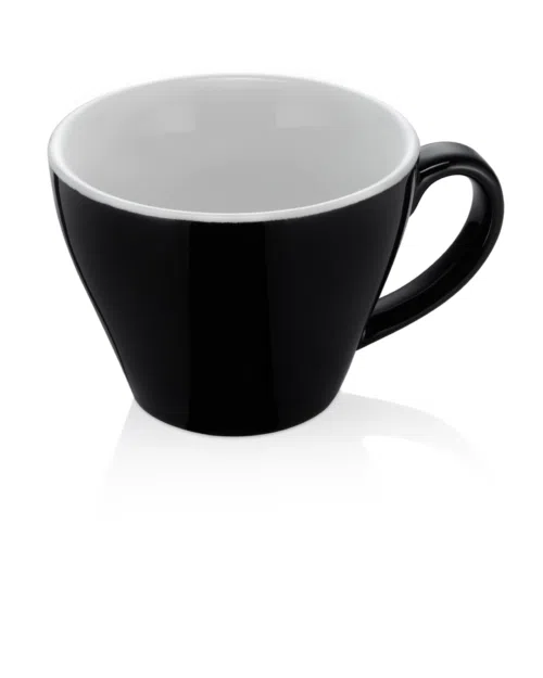 Espresso doppio Set ITALIA BLACK, 180 ml, Ø 8,5 cm, Set á 6 Stück, Porzellan - 4998018 - 4998018