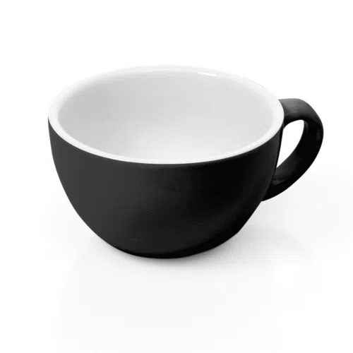 Cappuccino Obertasse Set ITALIA BLACK, 280 ml, Ø 10,5 cm, Set á 6 Stück, Porzellan - 4998028 - 4998028