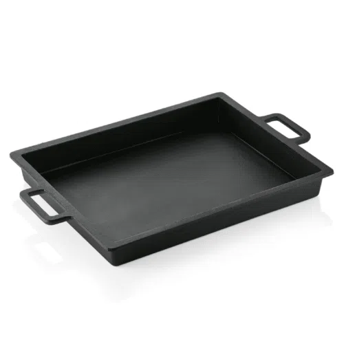 Bräter mit 2 angegossenen Seitengriffen, 55 x 43,5 x 6,5 cm, Gusseisen - 5055600 - 5055600