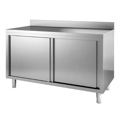 600 arbeitstisch schiebetüren aufkantung 2000 | Combisteel 7452.3065 - 7452.3065