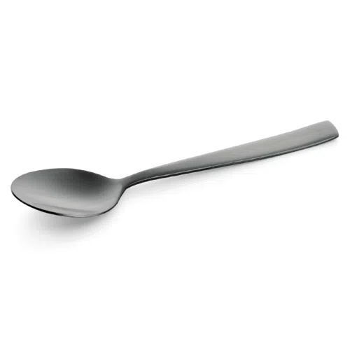 Kaffeelöffel Set HAMBURG FRESH, 13,5 cm, schwarz, matte PVD Beschichtung, Set á 12 Stück, Chromnickelstahl 18/10 - 620003 - 620003
