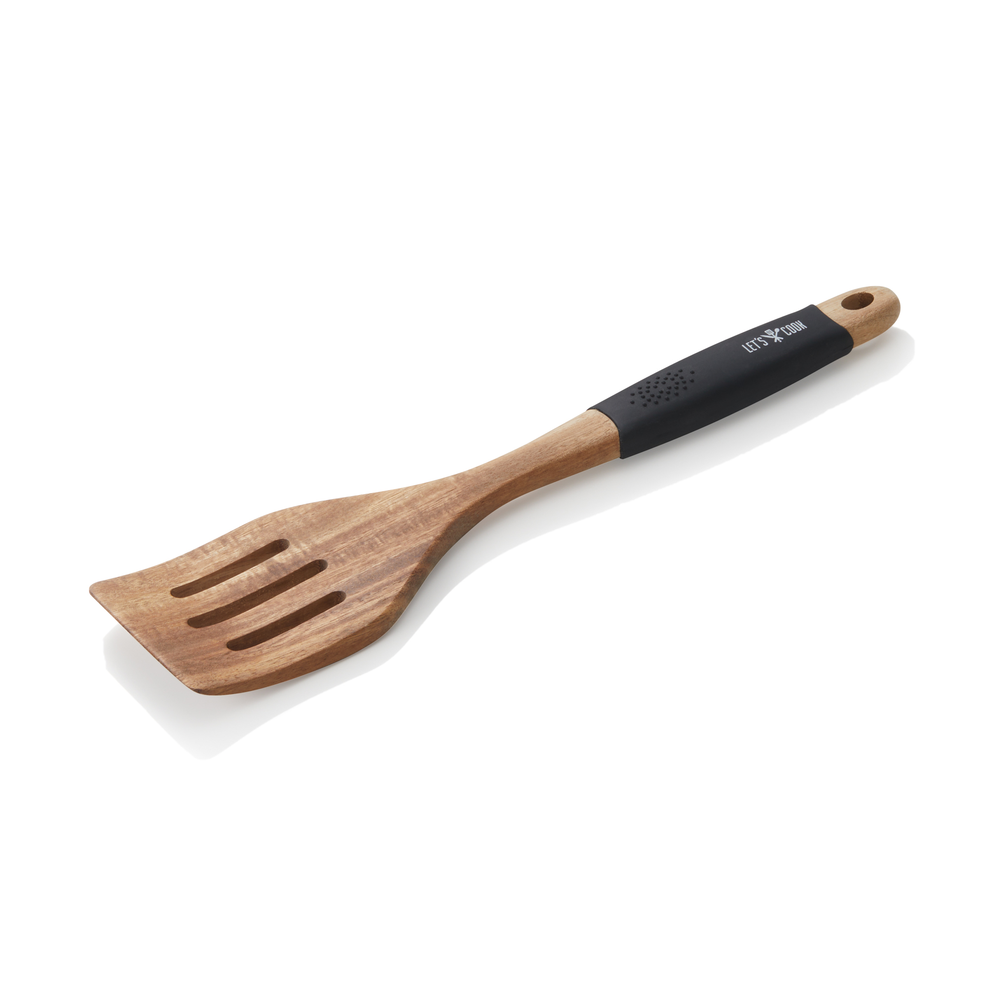 Wender LET´S COOK, 30,5 cm, geschlitzt, Akazienholz, Silikon - 6838306 - 6838306 Wender LET´S COOK, 30,5 cm, geschlitzt, Akazienholz, Silikon - 6838306 - 6838306