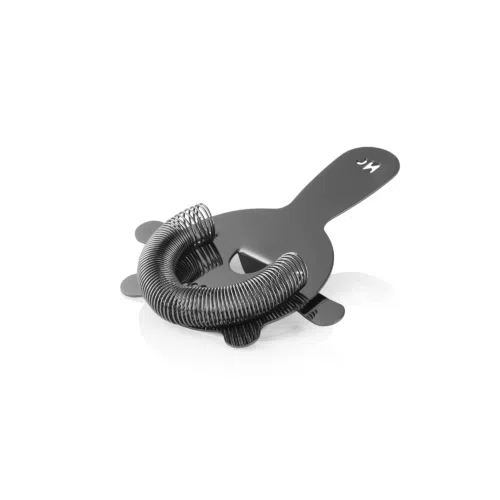Barsieb NOCTURN mit Feder, 4 Zinken, Ø 8 cm, gun metal, Chromnickelstahl 18/8 - 8304000 - 8304000