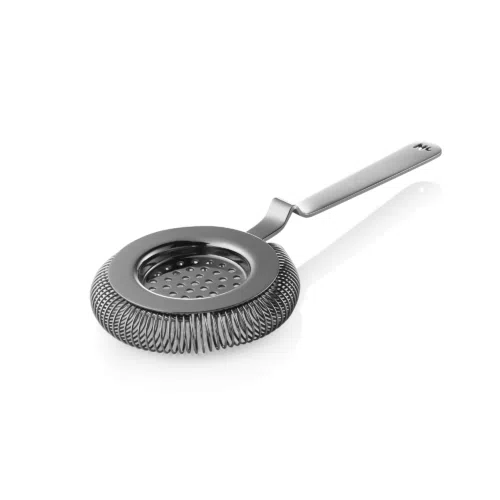 Barsieb NOCTURN mit Feder, Ø 8,5 cm, 20,5 cm, gun metal, Chromnickelstahl 18/8 - 8305001 - 8305001