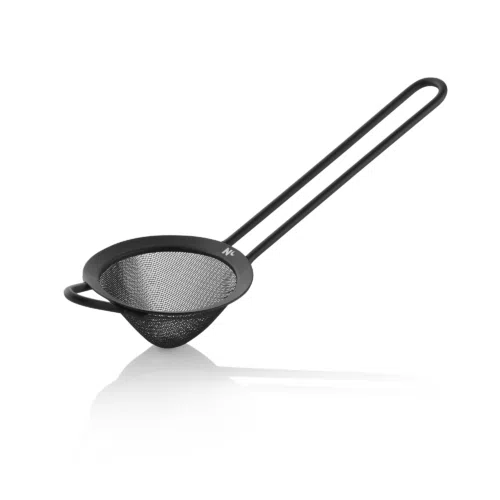 Feinmaschiges Sieb NOCTURN, Ø 9 cm, 25,5 cm, schwarz matt, Chromnickelstahl 18/8 - 8306103 - 8306103