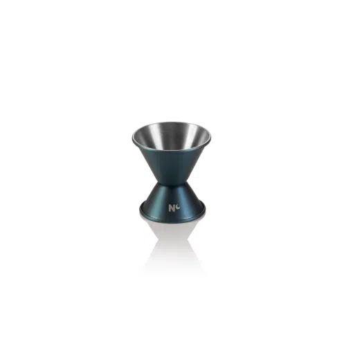 Jigger NOCTURN, 2/4 cl, Ø 4,5 cm, Höhe 6 cm, blau matt, Chromnickelstahl 18/8 - 8307200 - 8307200