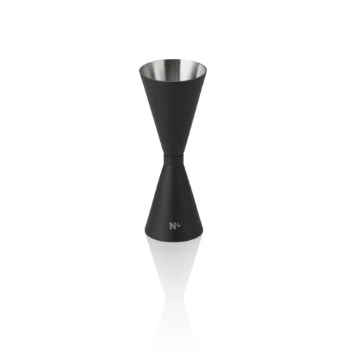 Slim Jigger NOCTURN, 3/4,5 cl, Ø 4,5 cm, Höhe 12 cm, schwarz matt, Chromnickelstahl 18/8 - 8308100 - 8308100