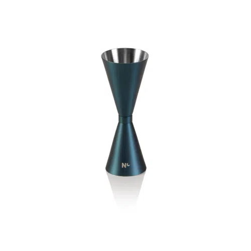 Slim Jigger NOCTURN, 3/4,5 cl, Ø 4,5 cm, Höhe 12 cm, blau matt, Chromnickelstahl 18/8 - 8308200 - 8308200