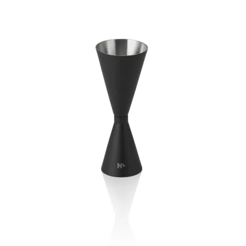 Slim Jigger NOCTURN, 3/6 cl, Ø 5 cm, Höhe 13 cm, schwarz matt, Chromnickelstahl 18/8 - 8309100 - 8309100