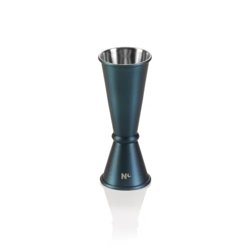 Jigger Japanese Style NOCTURN, 2,5/5 cl, Ø 4,5 cm, Höhe 11 cm, blau matt, Chromnickelstahl 18/8 - 8311200 - 8311200