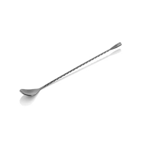 Barlöffel Twisted Classic NOCTURN, 30 cm, gun metal, Chromnickelstahl 18/8 - 8317039 - 8317039