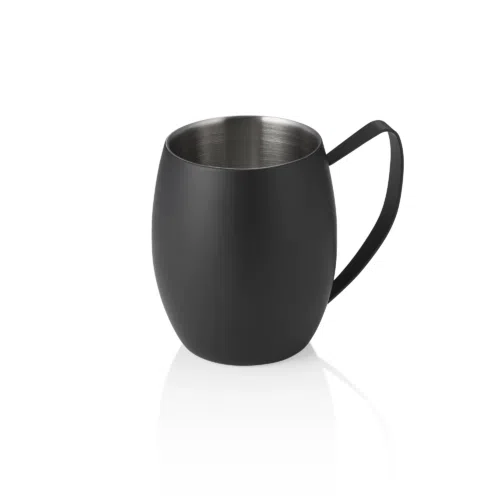 Moscow Mule NOCTURN, 0,38 ltr., Ø 10 cm, Höhe 11,5 cm, schwarz matt, doppelwandig, Chromnickelstahl 18/8 - 8319138 - 8319138