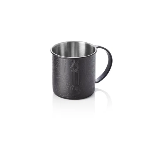 Moscow Mule Tattoo NOCTURN, 0,45 ltr., Ø 9 cm, Höhe 9 cm, schwarz matt, Chromnickelstahl 18/8 - 8327145 - 8327145