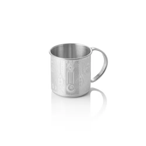 Moscow Mule Tattoo NOCTURN, 0,45 ltr., Ø 9 cm, Höhe 9 cm, silber, Chromnickelstahl 18/8 - 8327445 - 8327445
