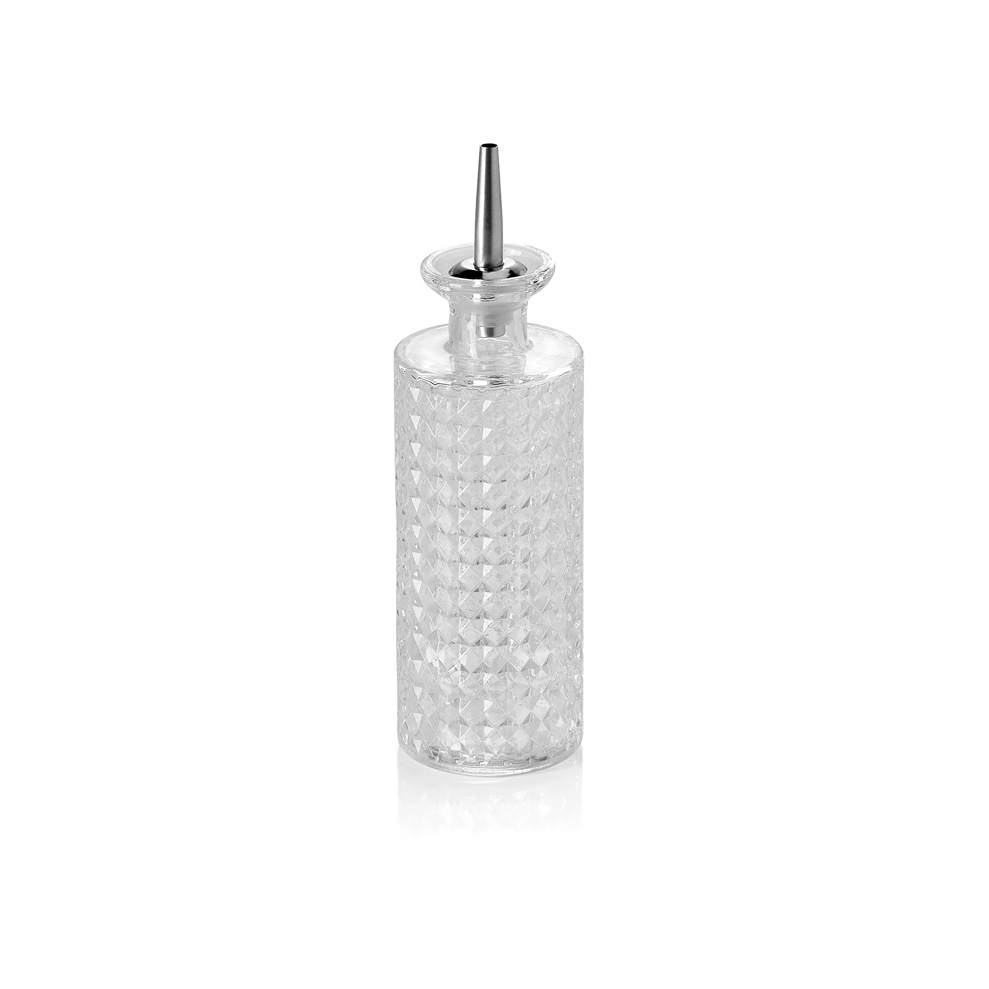 Bitterflasche NOCTURN, 0,3 ltr., Ø 6,5 cm, Höhe 17 cm, Glas, Edelstahl - 8340030 - 8340030 Bitterflasche NOCTURN, 0,3 ltr., Ø 6,5 cm, Höhe 17 cm, Glas, Edelstahl - 8340030 - 8340030