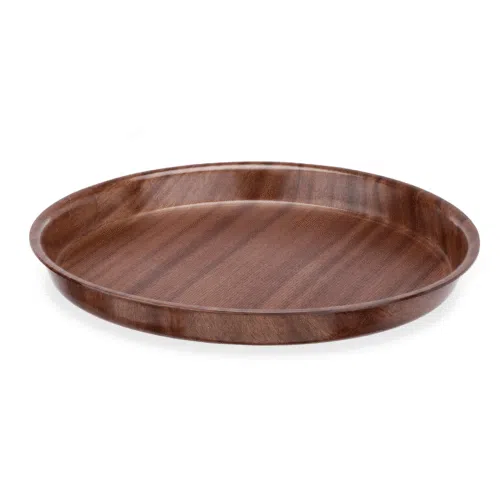 Bierglasträger, Ø 36 cm, MDF Holzoptik - 9022360 - 9022360