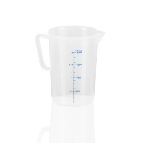 Messbecher, Ø 14,7 cm, 2 ltr., mit 100 ml Skalierung, Polypropylen - 9306200 - 9306200