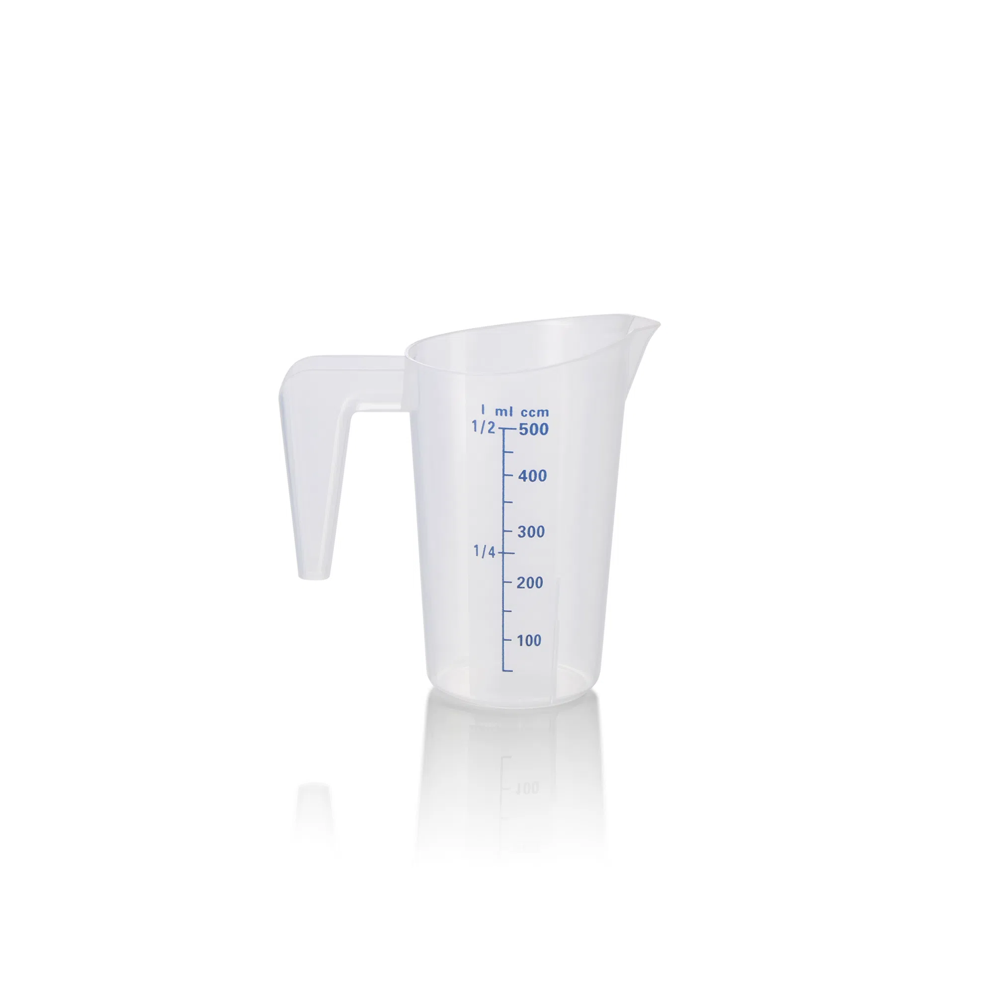 Messbecher, Ø 10 cm, 0,5 ltr., mit 50 ml Skalierung, Polypropylen - 9307050 - 9307050 Messbecher, Ø 10 cm, 0,5 ltr., mit 50 ml Skalierung, Polypropylen - 9307050 - 9307050