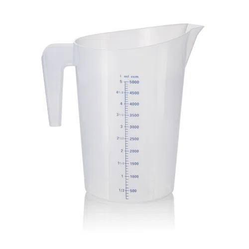 Messbecher, Ø 22,5 cm, 5 ltr., mit 100 ml Skalierung, Polypropylen - 9307500 - 9307500