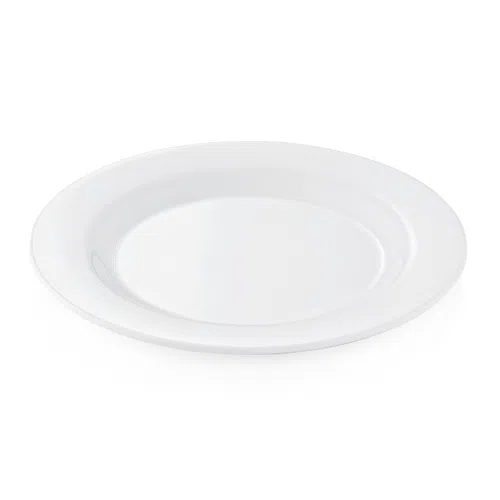Teller Set - flach - Ø 20 cm - weiß - Set á 12 Stück - Melamin - 9360200 - 9360200