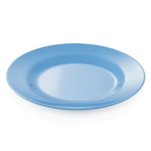 Teller Set - flach - Ø 20 cm - blau - Set á 12 Stück - Melamin - 9360202 - 9360202