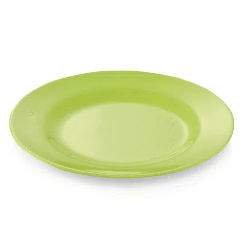Teller Set - flach - Ø 20 cm - grün - Set á 12 Stück - Melamin - 9360203 - 9360203