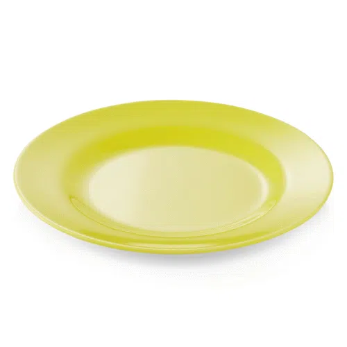Teller Set - flach - Ø 20 cm - gelb - Set á 12 Stück - Melamin - 9360204 - 9360204