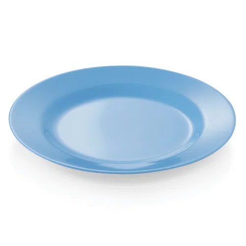 Teller Set - flach - Ø 23 cm - blau - Set á 12 Stück - Melamin - 9360232 - 9360232